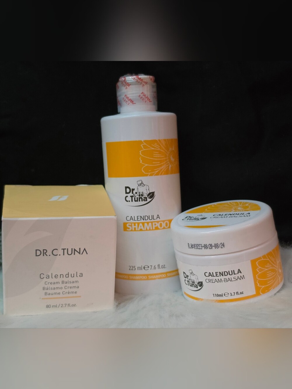 NEW Farmasi Dr. C. Tuna Calendula Bundle Shampoo 225ml & Cream-Balsam Lot 3 Pcs